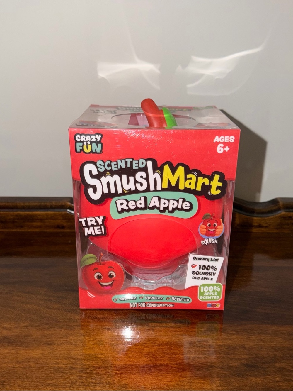 RMS jumbo Scented Red Apple Squishy Toy - sealed unopened-ships asap